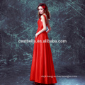 New arrival 2017 special occasion long red satin evening dress Red Chiffon Evening Prom Party Dress 2017